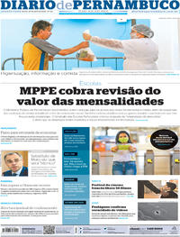 Capa do jornal Diario de Pernambuco 29/04/2020