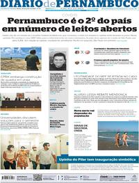 Capa do jornal Diario de Pernambuco 29/07/2020