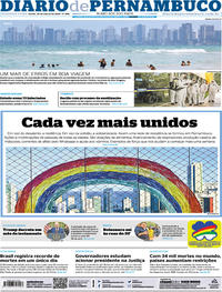 Capa do jornal Diario de Pernambuco 30/03/2020