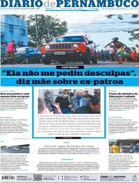 Capa do jornal Diario de Pernambuco 30/06/2020