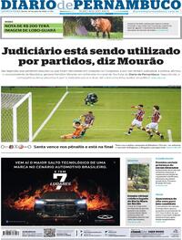 Capa do jornal Diario de Pernambuco 30/07/2020