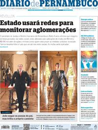Capa do jornal Diario de Pernambuco 31/12/2020