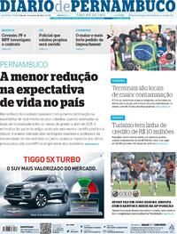 Capa do jornal Diario de Pernambuco 01/07/2021