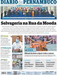 Capa do jornal Diario de Pernambuco 01/11/2021