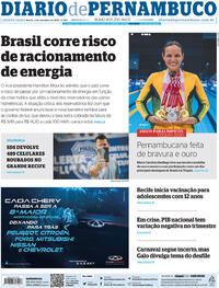 Capa do jornal Diario de Pernambuco 02/09/2021