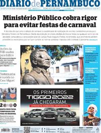 Capa do jornal Diario de Pernambuco 03/02/2021