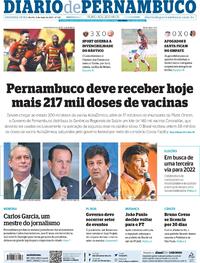 Capa do jornal Diario de Pernambuco 03/05/2021