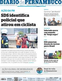 Capa do jornal Diario de Pernambuco 04/06/2021