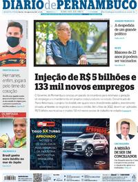 Capa do jornal Diario de Pernambuco 04/08/2021