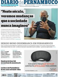 Capa do jornal Diario de Pernambuco 04/12/2021