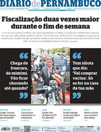 Capa do jornal Diario de Pernambuco 05/03/2021