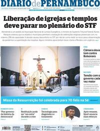 Capa do jornal Diario de Pernambuco 05/04/2021