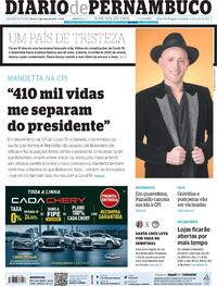Capa do jornal Diario de Pernambuco 05/05/2021