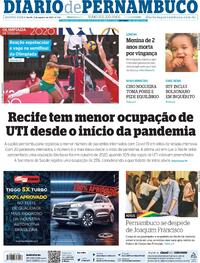 Capa do jornal Diario de Pernambuco 05/08/2021