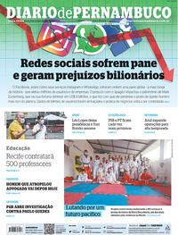 Capa do jornal Diario de Pernambuco 05/10/2021