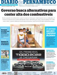 Capa do jornal Diario de Pernambuco 06/02/2021