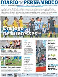 Capa do jornal Diario de Pernambuco 06/09/2021