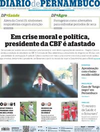 Capa do jornal Diario de Pernambuco 07/06/2021