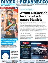Capa do jornal Diario de Pernambuco 07/08/2021