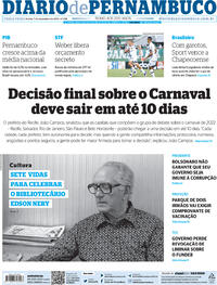 Capa do jornal Diario de Pernambuco 07/12/2021