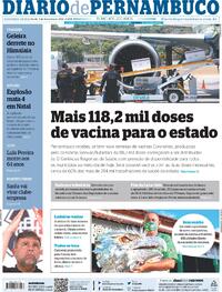 Capa do jornal Diario de Pernambuco 08/02/2021