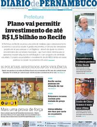 Capa do jornal Diario de Pernambuco 08/06/2021