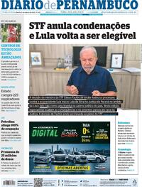 Capa do jornal Diario de Pernambuco 09/03/2021