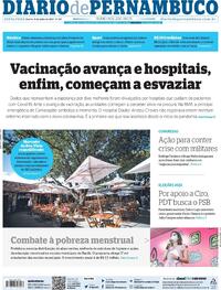 Capa do jornal Diario de Pernambuco 09/07/2021