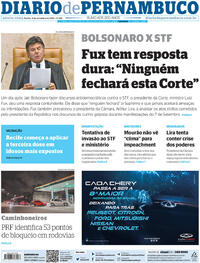 Capa do jornal Diario de Pernambuco 09/09/2021