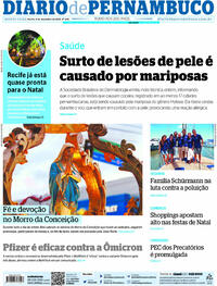Capa do jornal Diario de Pernambuco 09/12/2021