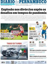 Capa do jornal Diario de Pernambuco 10/07/2021
