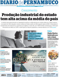 Capa do jornal Diario de Pernambuco 10/12/2021