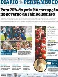 Capa do jornal Diario de Pernambuco 12/07/2021
