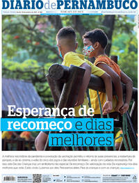 Capa do jornal Diario de Pernambuco 12/10/2021