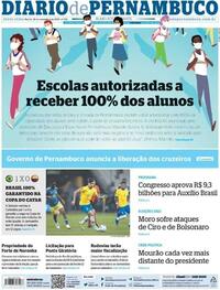 Capa do jornal Diario de Pernambuco 12/11/2021