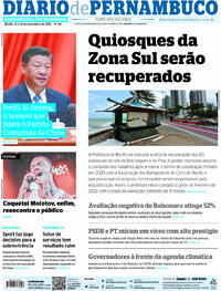 Capa do jornal Diario de Pernambuco 13/11/2021