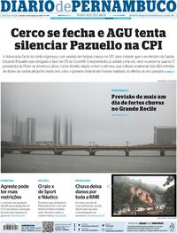 Capa do jornal Diario de Pernambuco 14/05/2021