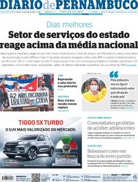 Capa do jornal Diario de Pernambuco 14/07/2021