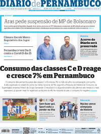 Capa do jornal Diario de Pernambuco 14/09/2021