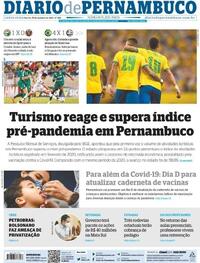Capa do jornal Diario de Pernambuco 15/10/2021