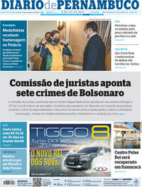 Capa do jornal Diario de Pernambuco 16/09/2021