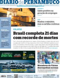 Capa do jornal Diario de Pernambuco 17/03/2021