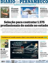 Capa do jornal Diario de Pernambuco 17/06/2021