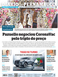 Capa do jornal Diario de Pernambuco 17/07/2021