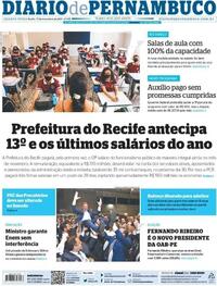 Capa do jornal Diario de Pernambuco 17/11/2021
