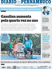 Capa do jornal Diario de Pernambuco 19/02/2021