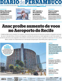 Capa do jornal Diario de Pernambuco 19/10/2021