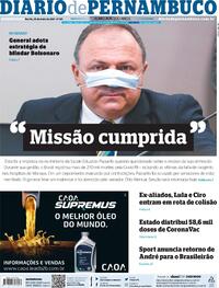 Capa do jornal Diario de Pernambuco 20/05/2021