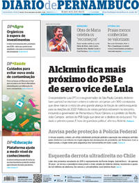 Capa do jornal Diario de Pernambuco 20/12/2021