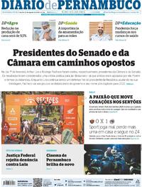Capa do jornal Diario de Pernambuco 23/08/2021